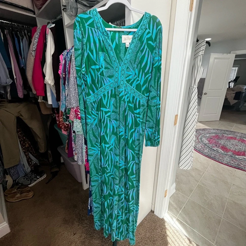 Lilly Pulitzer Wexlee Maxi - Green It’s a Jungle Out There - Picture 4 of 6